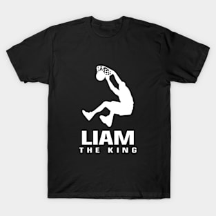 Liam Custom Player Basketball Your Name The King T-Shirt